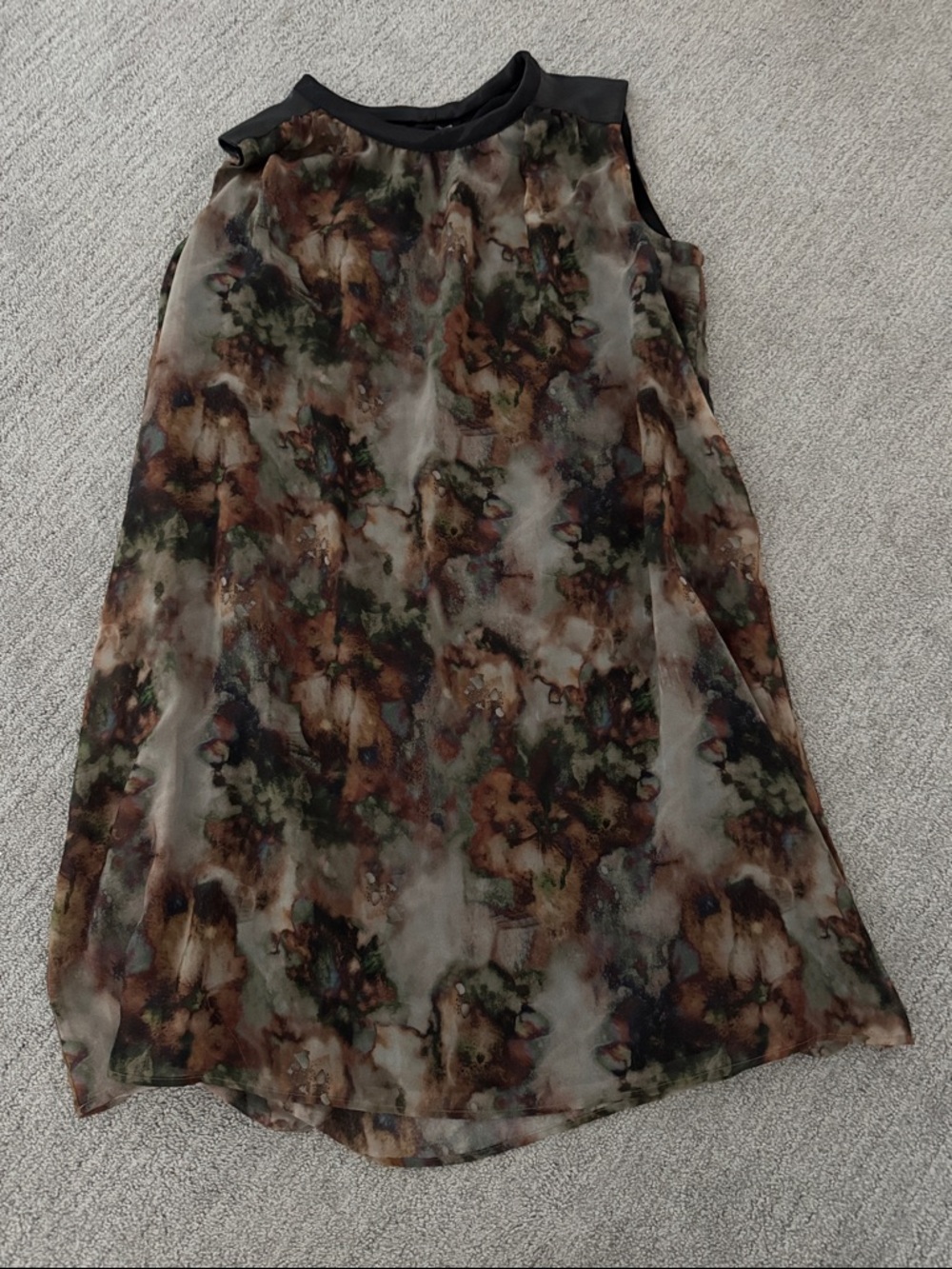 Cop.Copine Brown Multi-Color Tunic